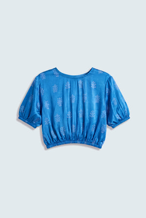 Royal Blue Crop Top - Hustle N Holla
