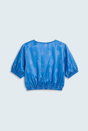 Royal Blue Crop Top - Hustle N Holla