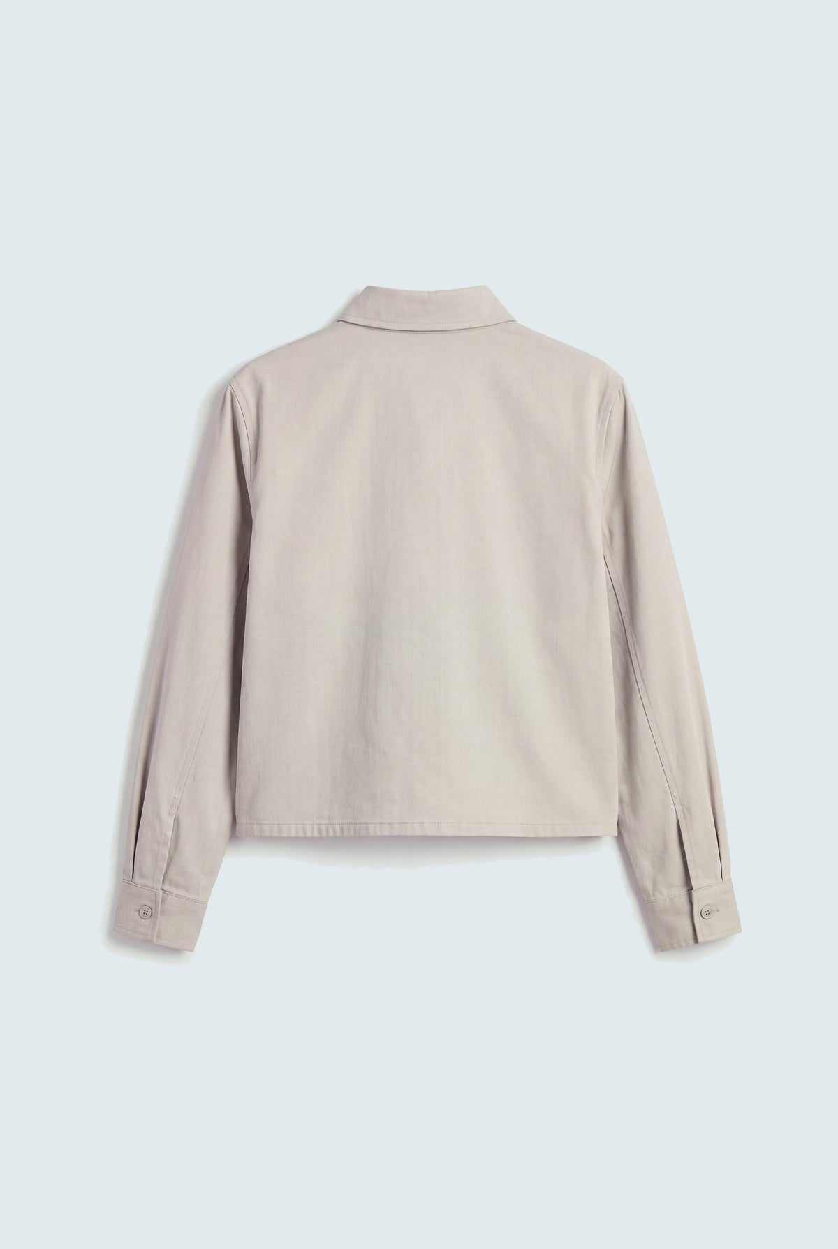 Sage Green Relaxed Fit Crop Shirt - Hustle N Holla