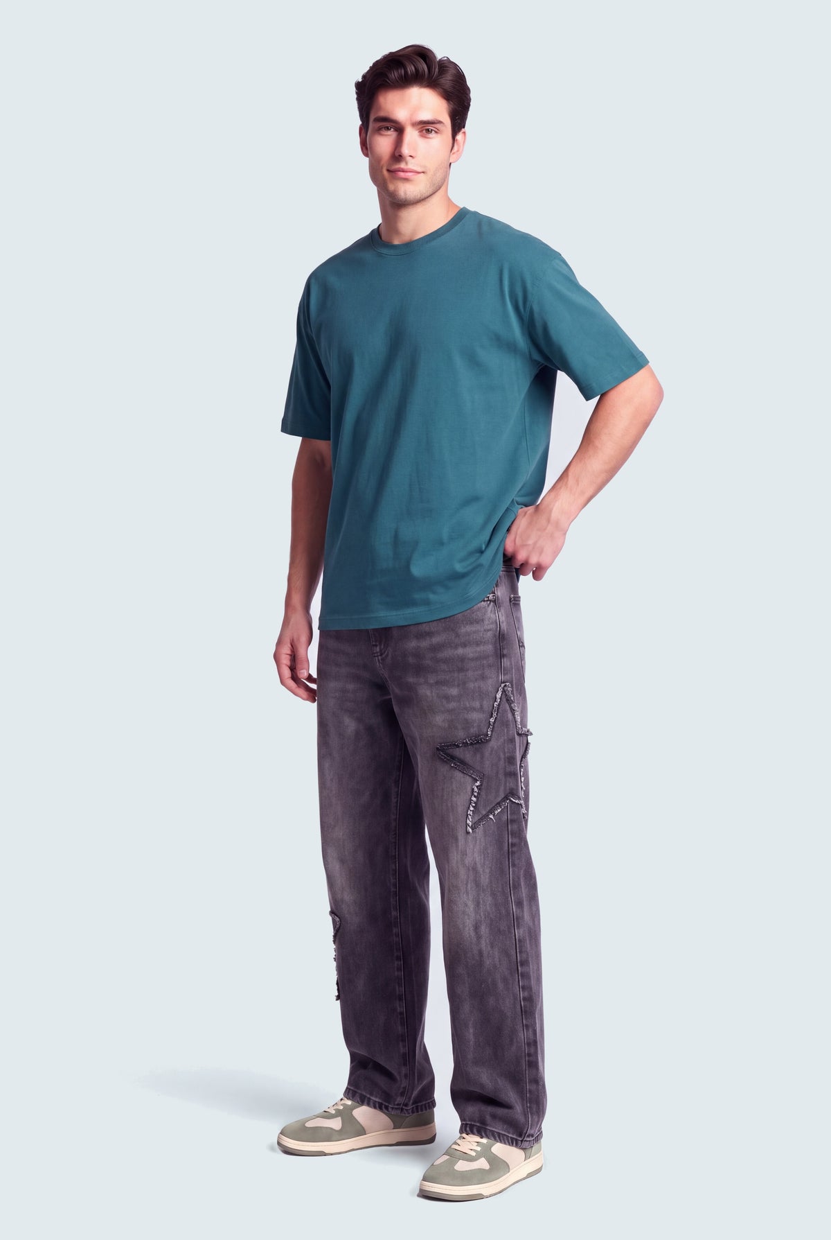 Signature Black Baggy Fit Denim Jeans - Hustle N Holla