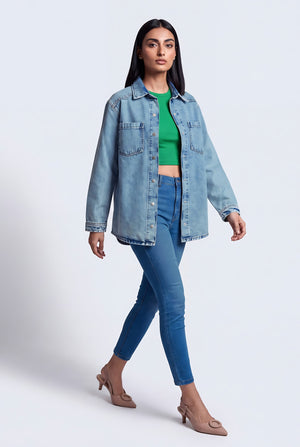 Sofia Denim Jacket - Hustle N Holla
