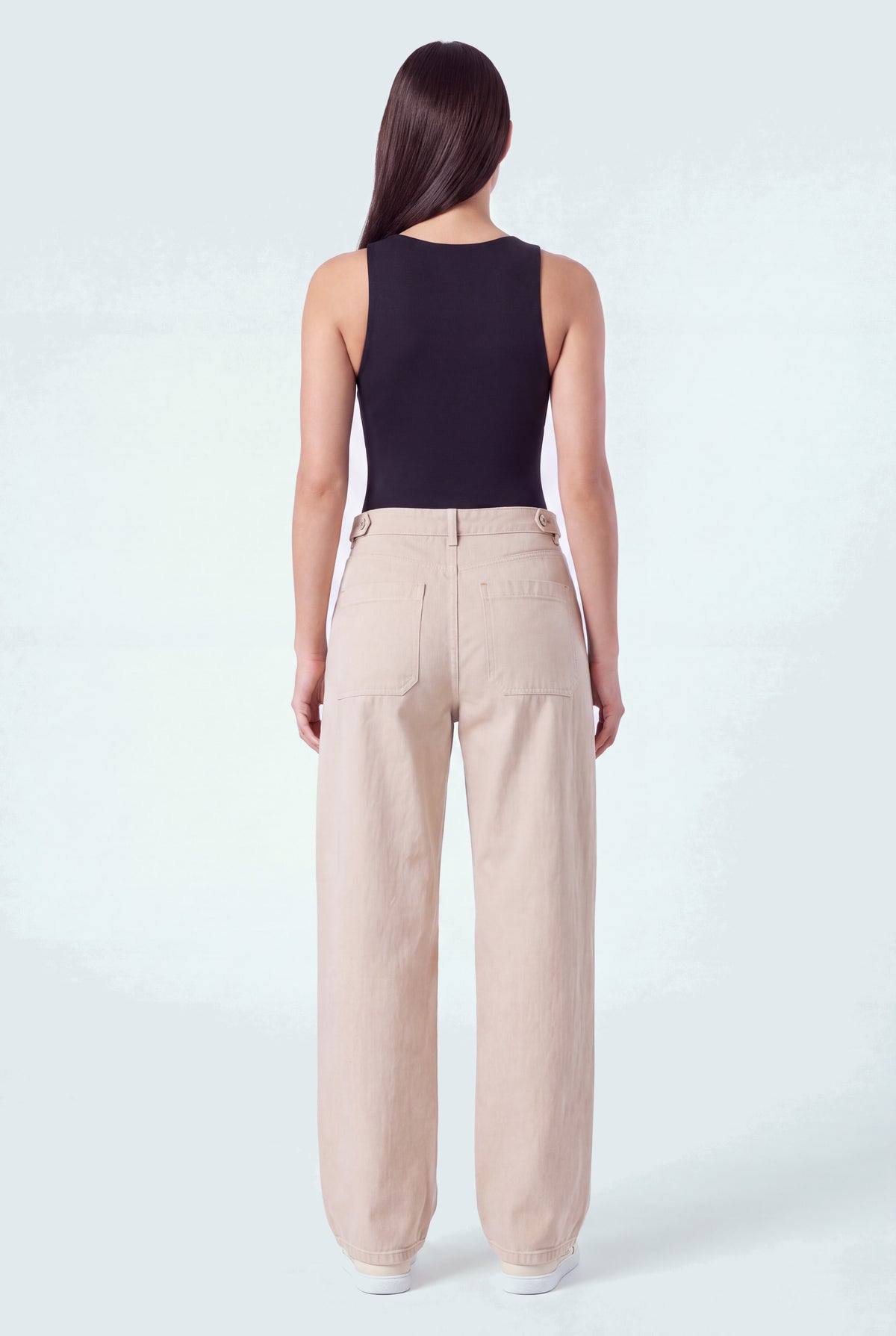 Stone Wash Mid Rise Carpenter Wide Leg Jeans - Hustle N Holla