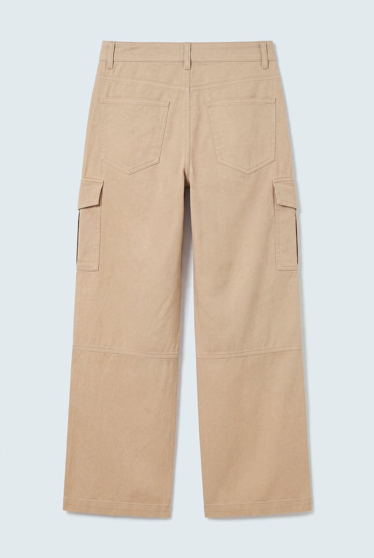 Stone Wash Mid Rise Wide Leg Cargo Jeans - Hustle N Holla
