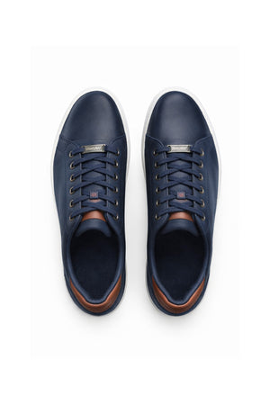 Navy Suede Low Top Trainers - Hustle N Holla