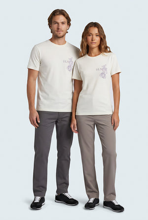 Unisex Graphic White Relaxed Fit T-Shirt - Front View - Hustle N Holla