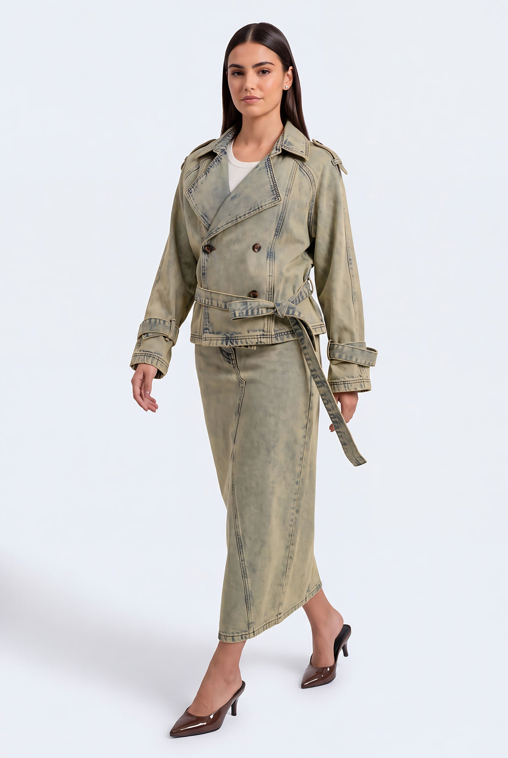 Vintage Style Trench Coat - Hustle N Holla