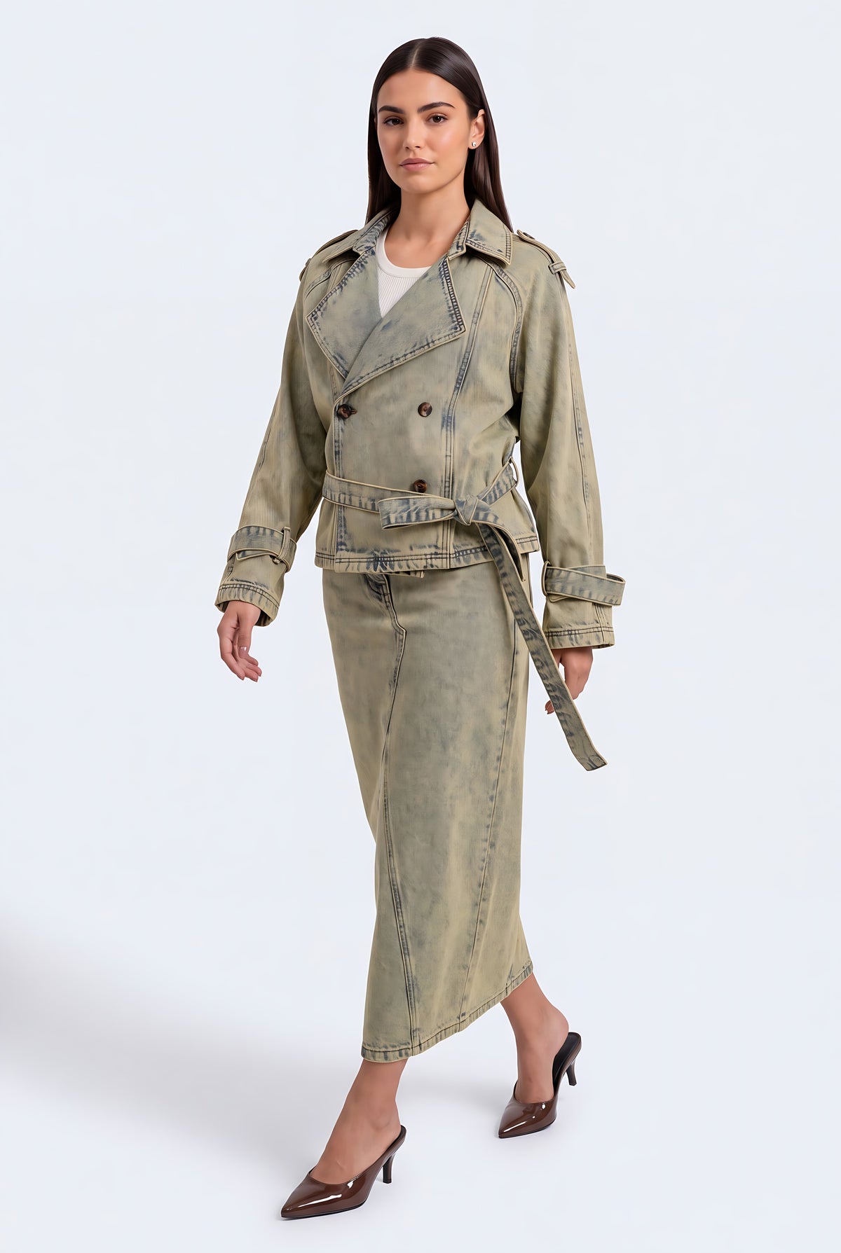 Vintage Style Trench Coat - Hustle N Holla