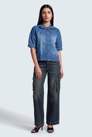 Vintage Wash Cargo Jeans - Hustle N Holla