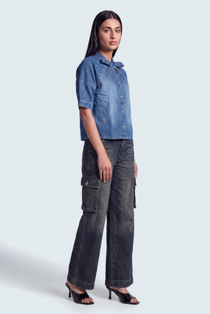 Vintage Wash Cargo Jeans - Hustle N Holla
