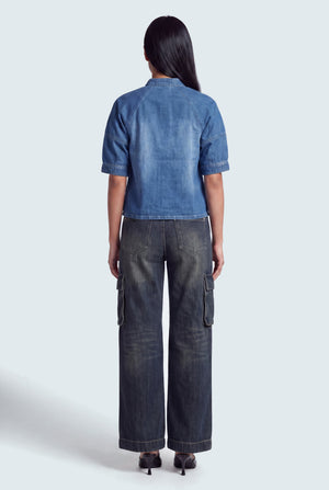 Vintage Wash Cargo Jeans - Hustle N Holla