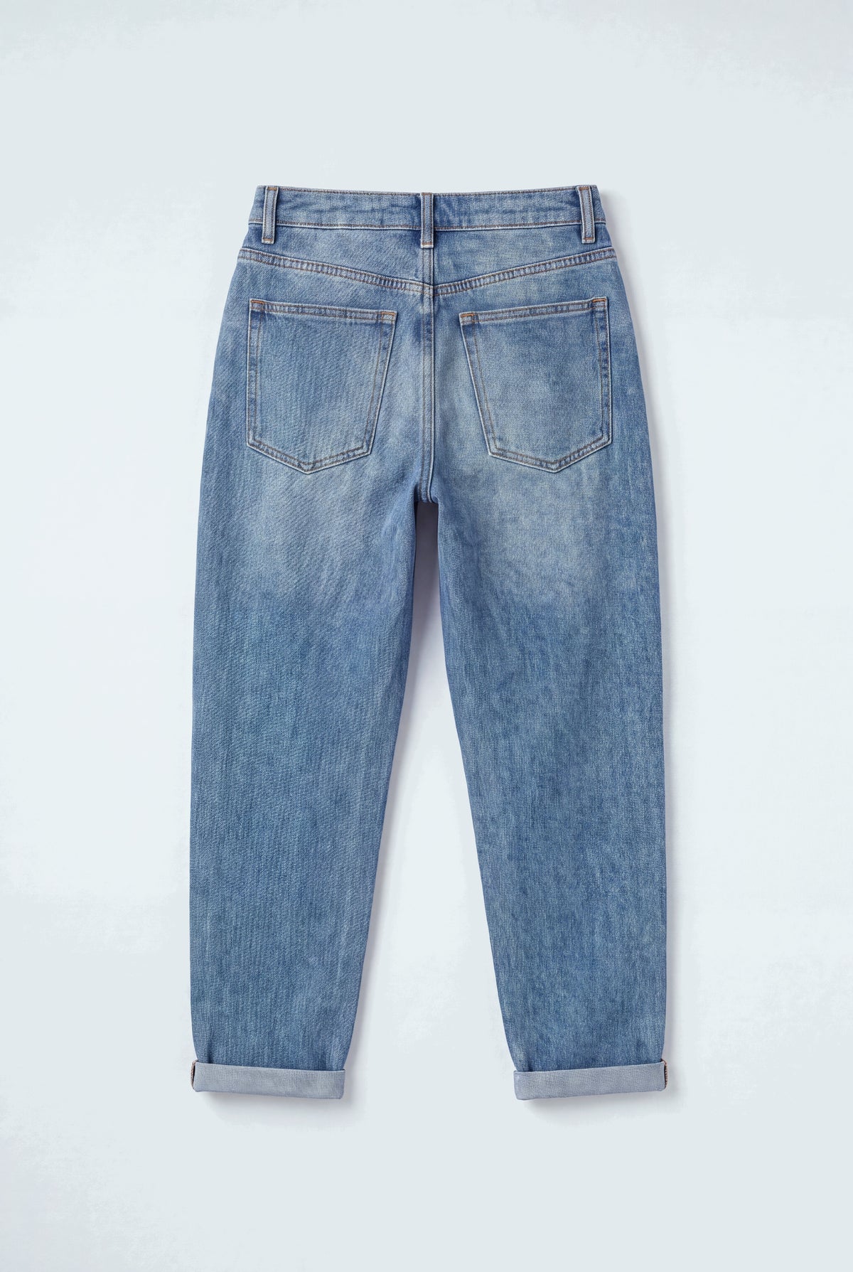 Vintage Wash Mid Rise Mom Fit Jeans - Hustle N Holla