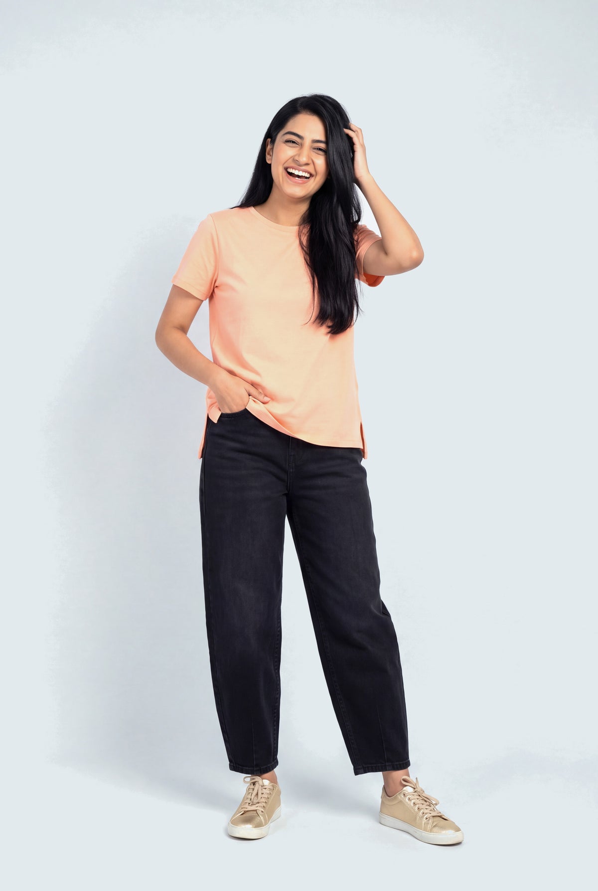 Washed Black Mid Rise Barrel Jeans - Hustle N Holla