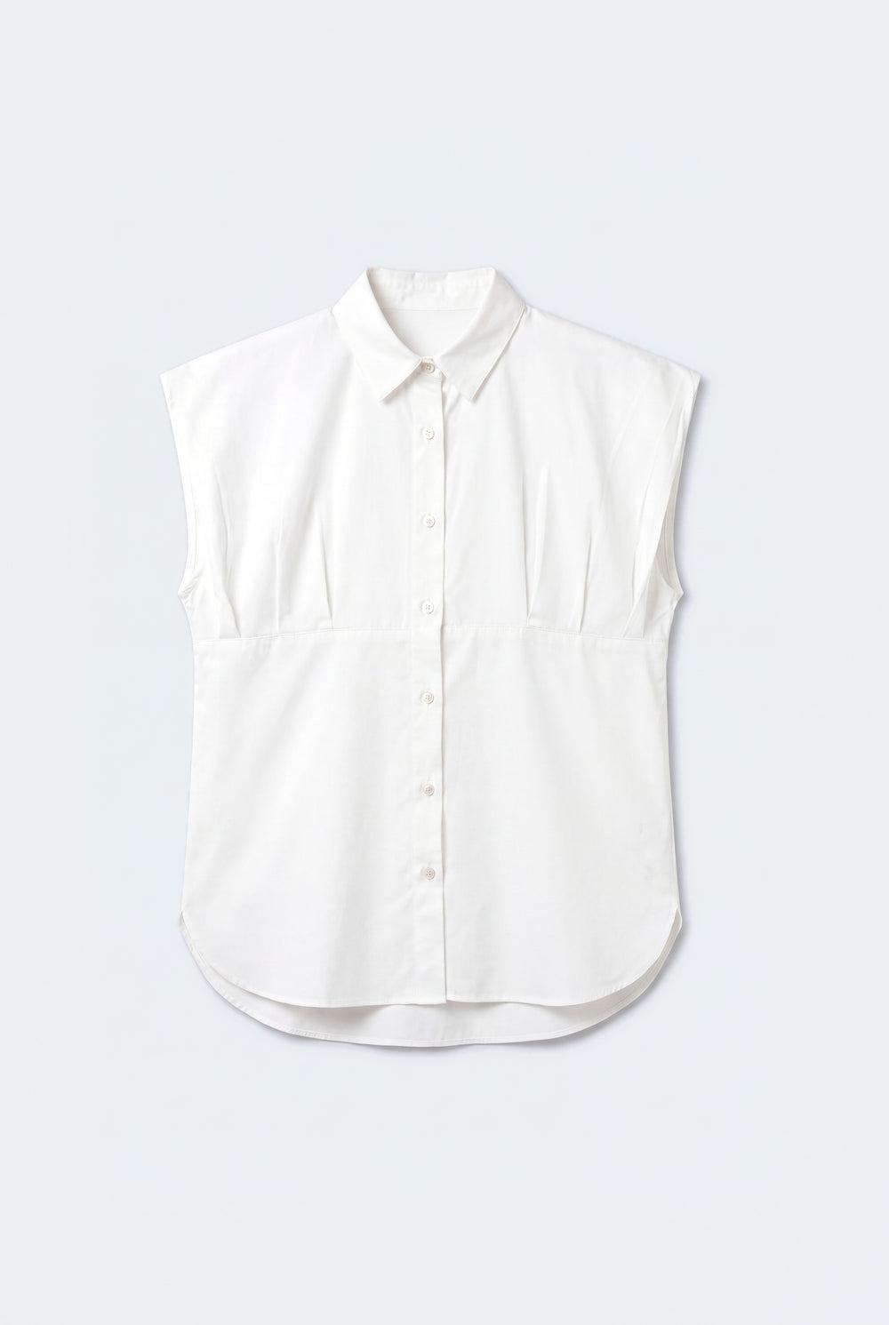 White Cotton Relaxed Fit Peplum Shirt - Hustle N Holla