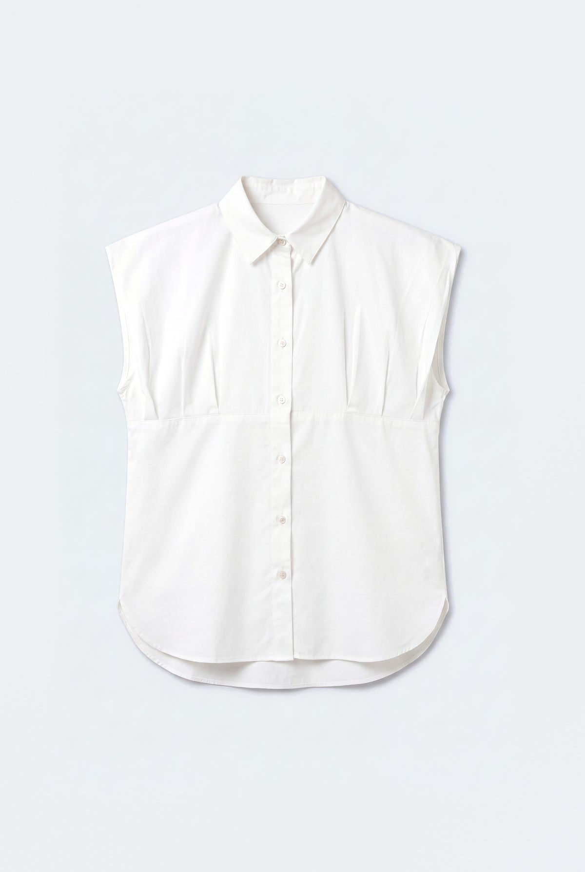 White Cotton Relaxed Fit Peplum Shirt - Hustle N Holla
