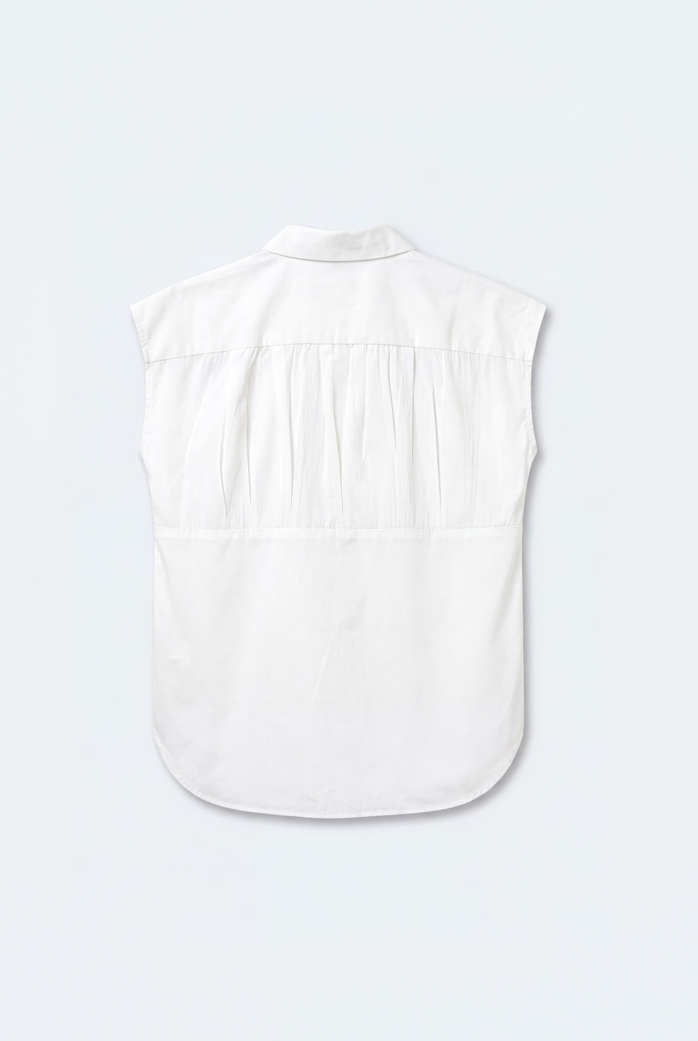 White Cotton Relaxed Fit Peplum Shirt - Hustle N Holla