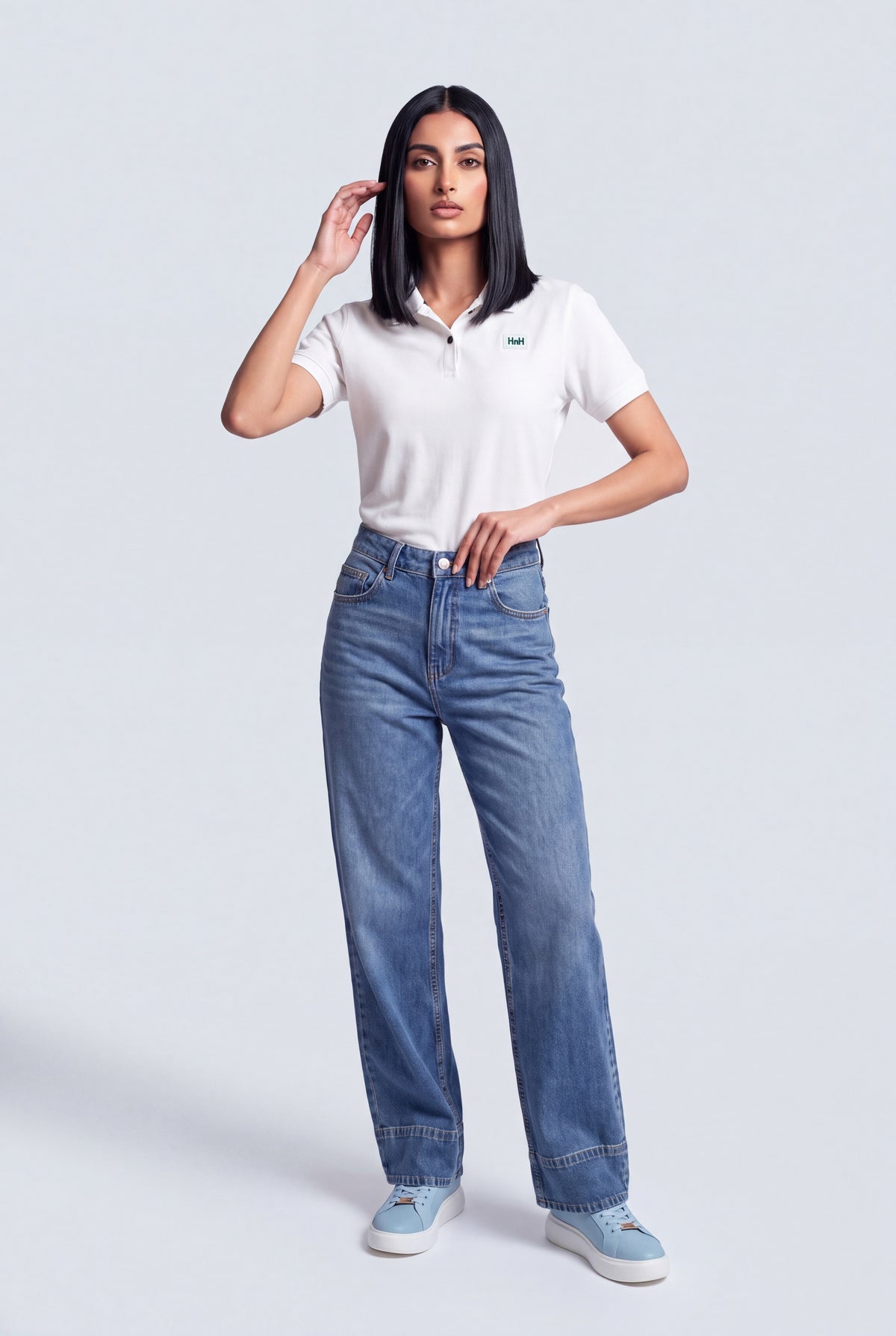 White Regular Fit Polo Shirt - Hustle N Holla