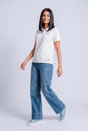 White Regular Fit Polo Shirt - Hustle N Holla
