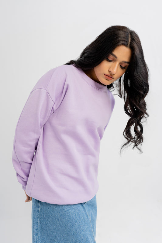 Lilac Relax Fit Sweatshirt