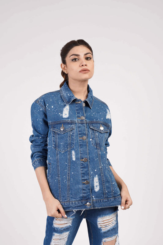 HNH Luisa Denim Jacket - Hustle N Holla