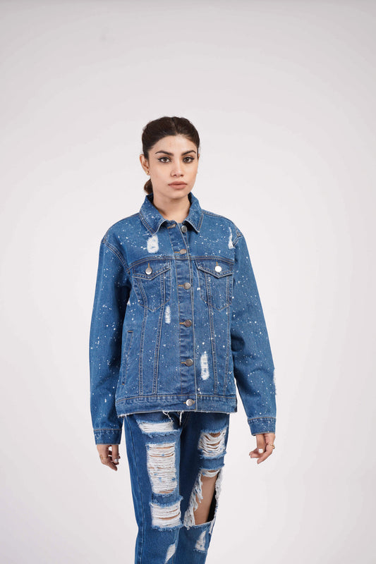 HNH Luisa Denim Jacket - Hustle N Holla