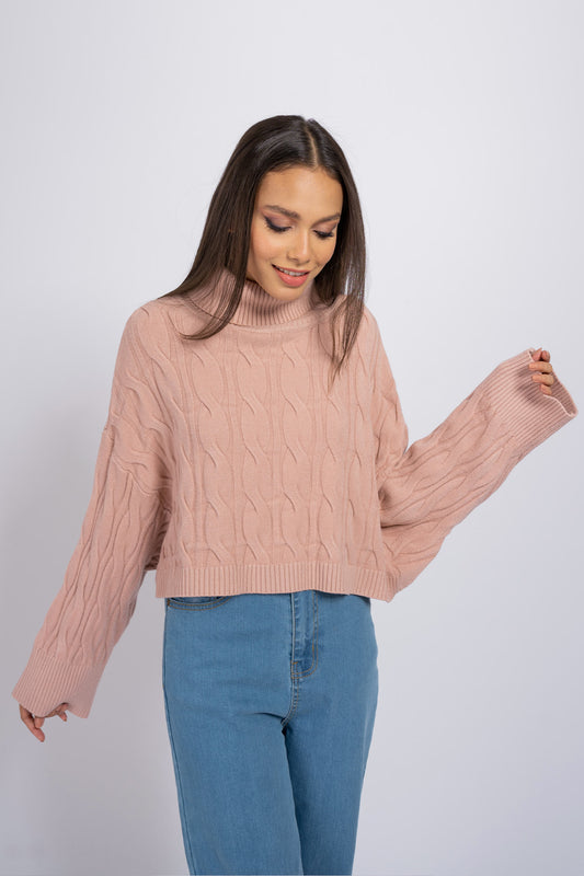 Blush Pink Loong Sleeve Jumper - Hustle N Holla