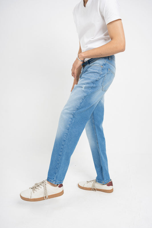 Faded Straight Fit Jeans - Hustle N Holla