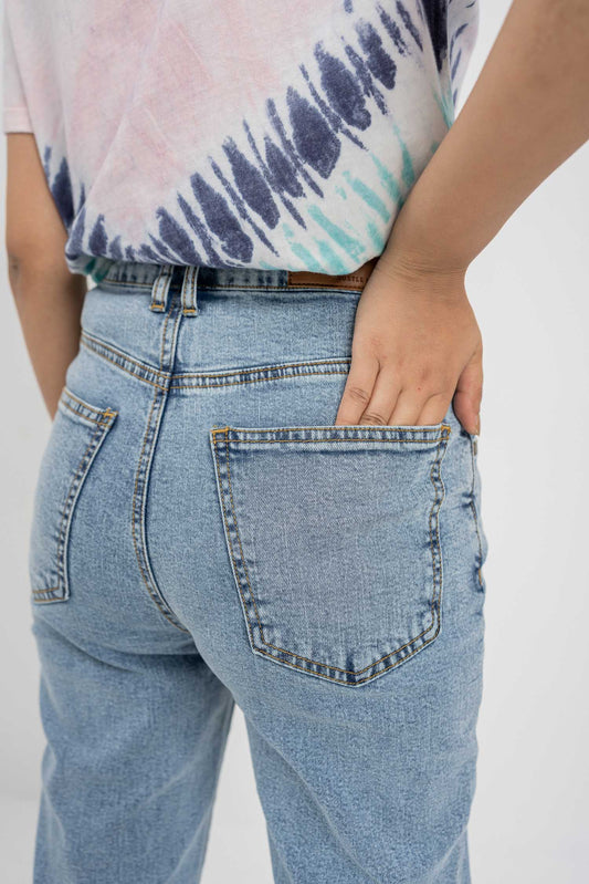 HNH Tapered Mom Jeans - Hustle N Holla