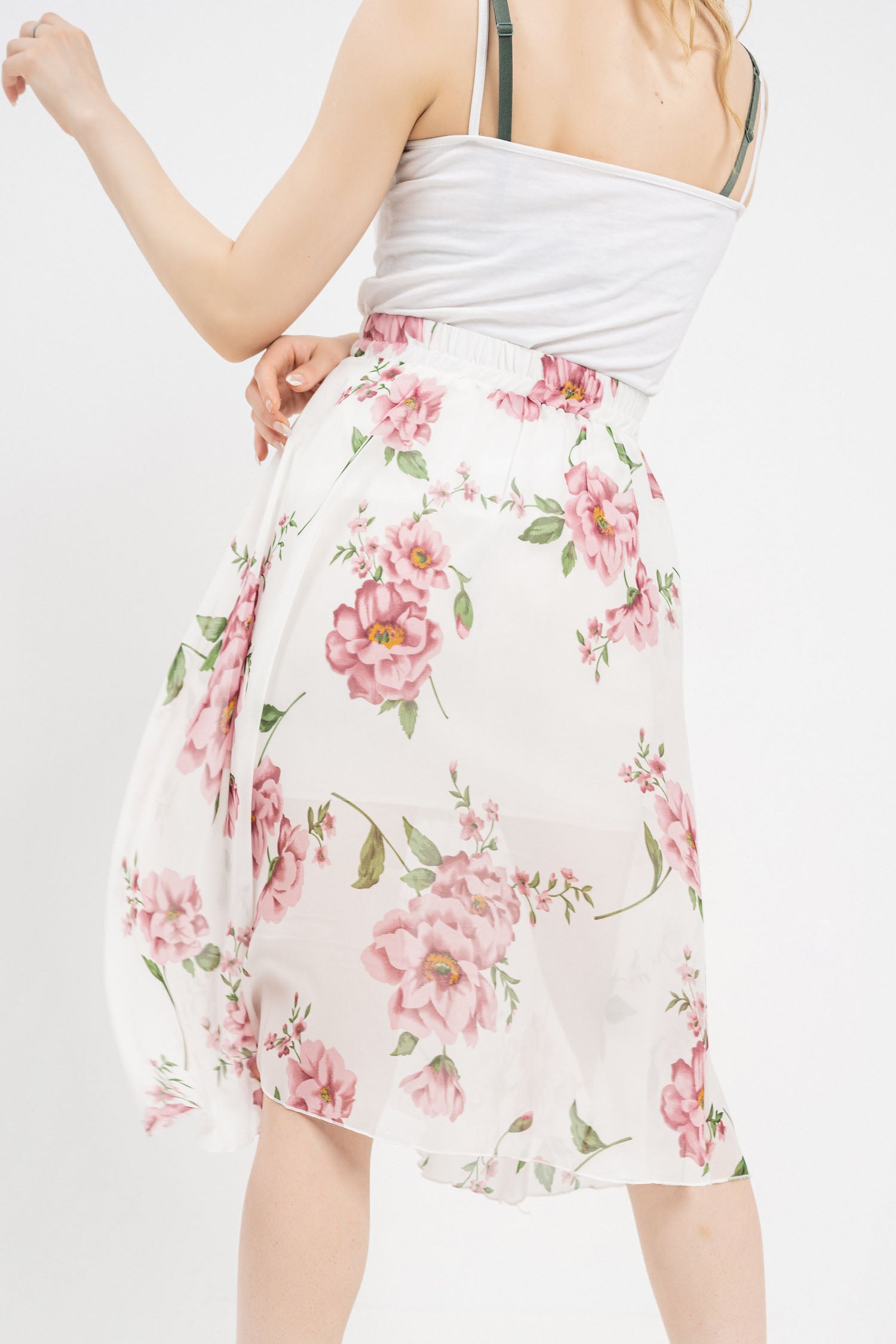 Floral Printed Skirt - Hustle N Holla