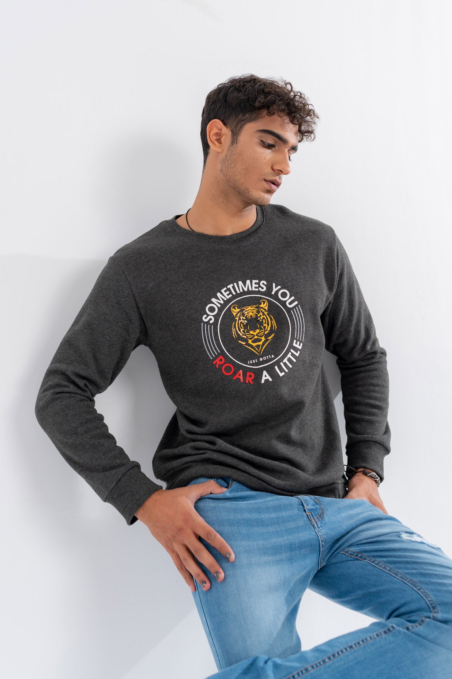 Grey Sweatshirt - Hustle N Holla