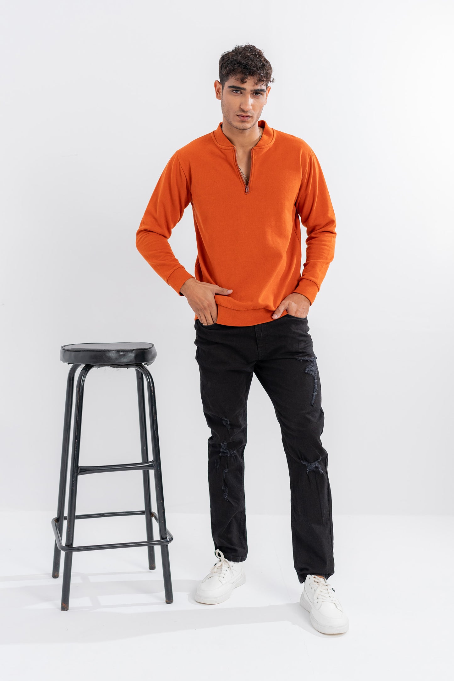 Deep Orange Sweatshirt