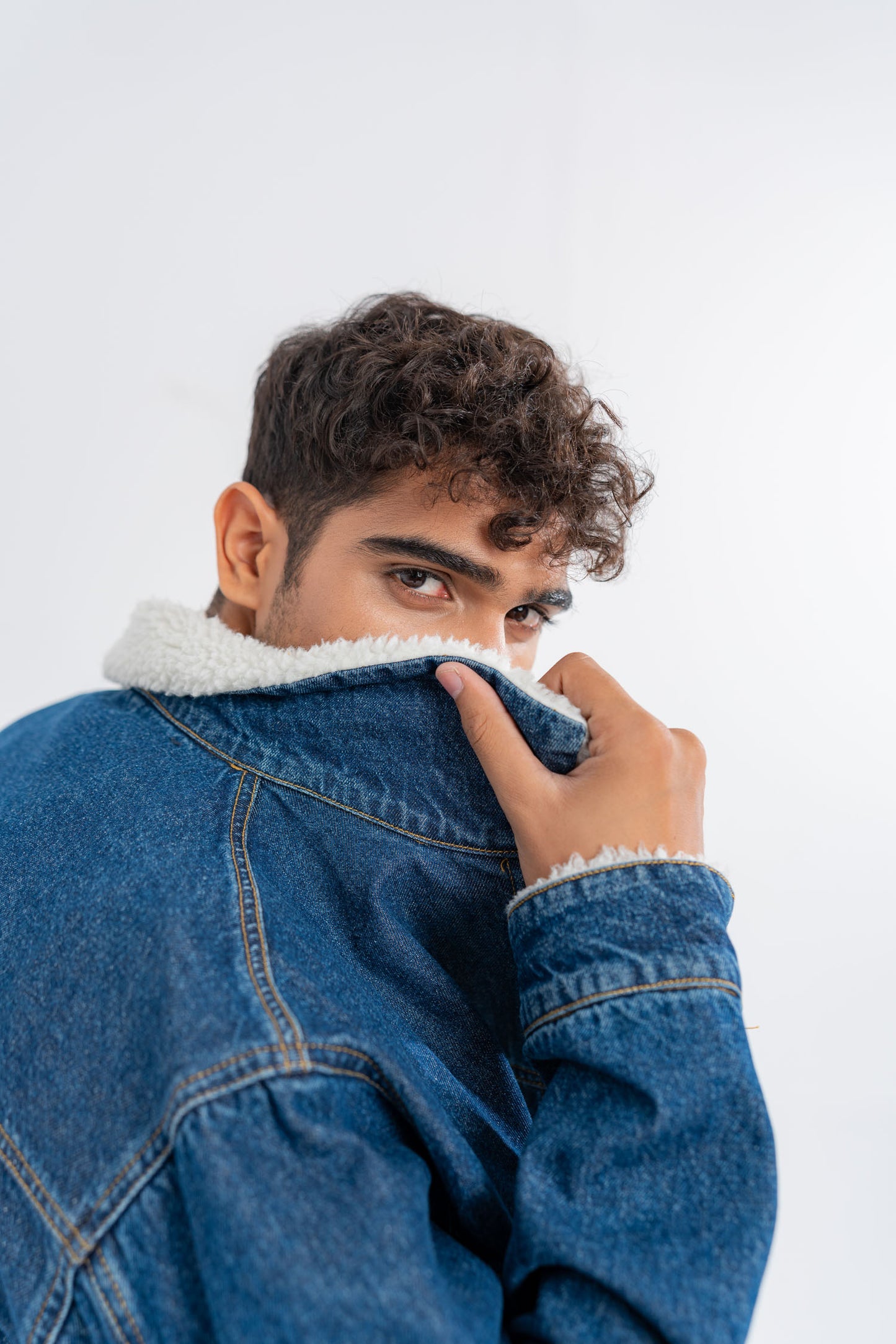 Sherpa Denim Jacket - Hustle N Holla