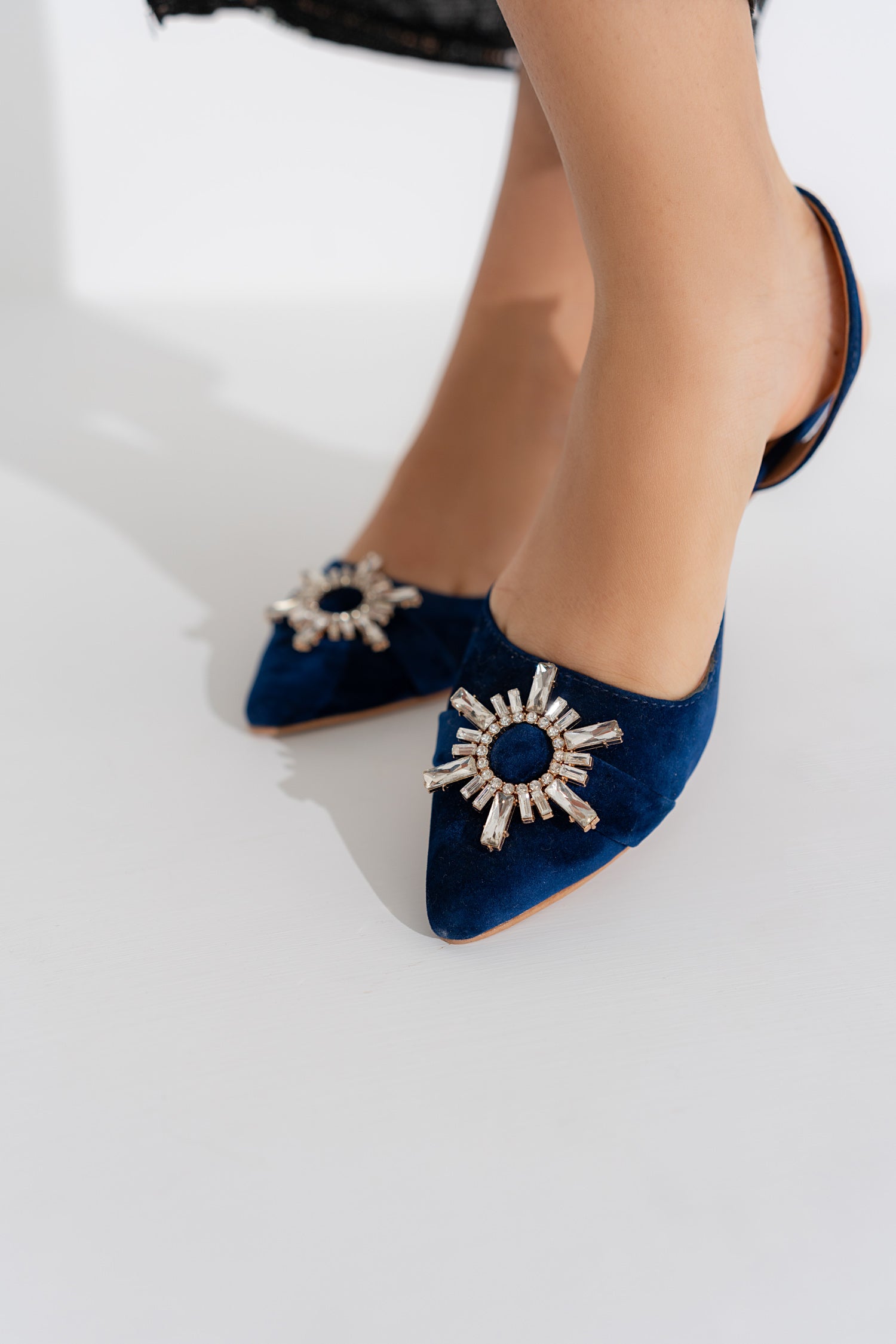 Blue Suede Heels