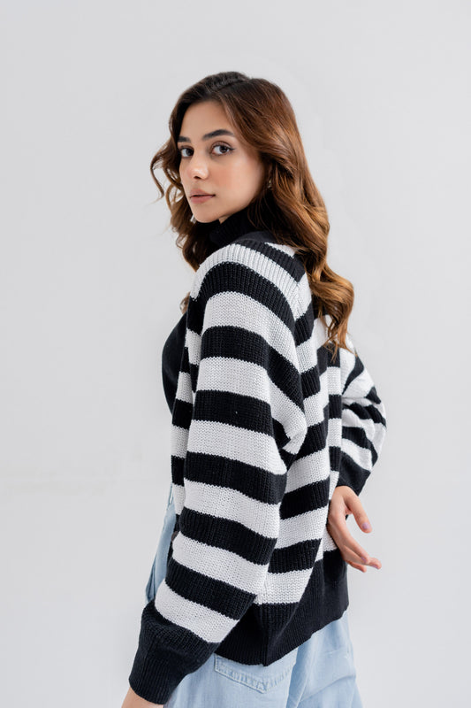 B&W Stripe Sweater