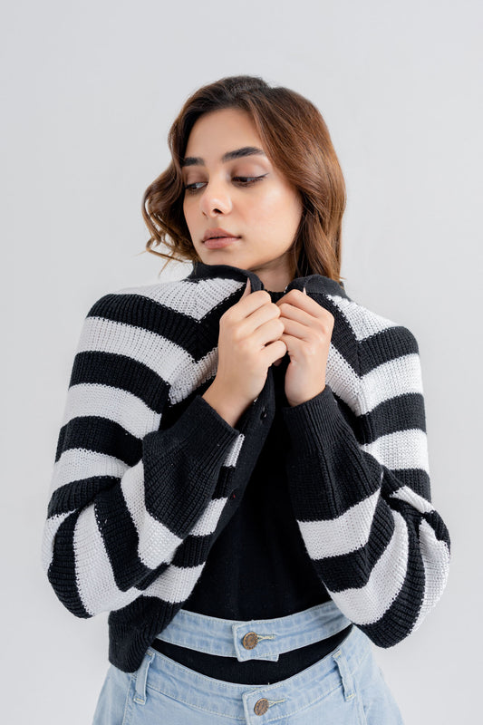 B&W Stripe Sweater