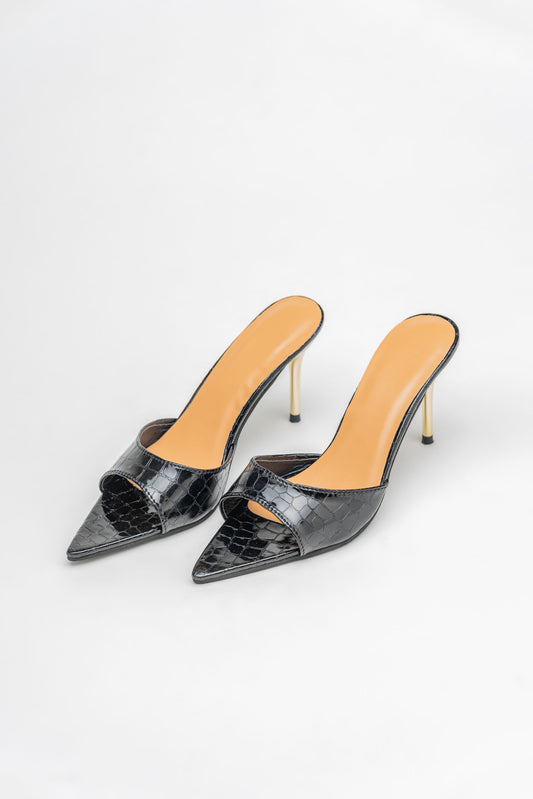 Croc Pointed Toe High Heels (Copy) (Copy) - Hustle N Holla