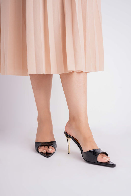 Croc Pointed Toe High Heels (Copy) (Copy) - Hustle N Holla