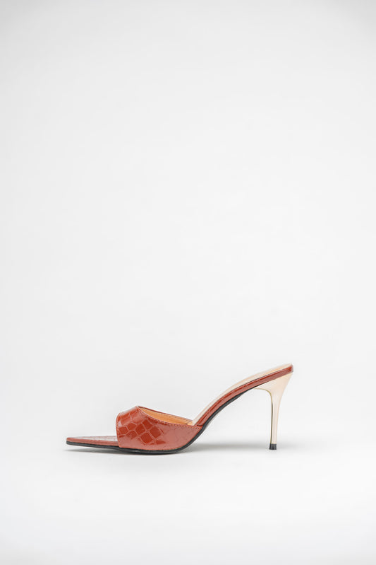 Croc Pointed Toe High Heels (Copy) (Copy) - Hustle N Holla