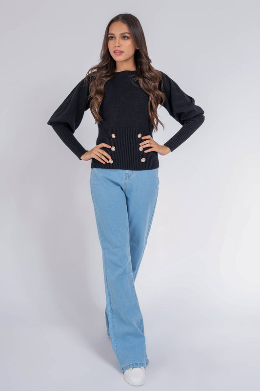 HNH Karlie Black Jumper - Hustle N Holla