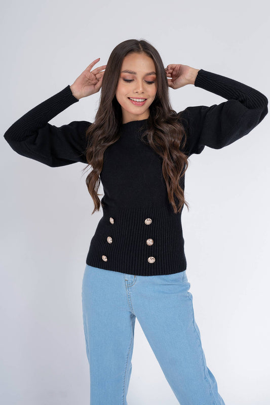HNH Karlie Black Jumper - Hustle N Holla