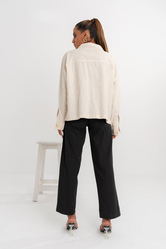 Black Straight Fit Trouser - Hustle N Holla