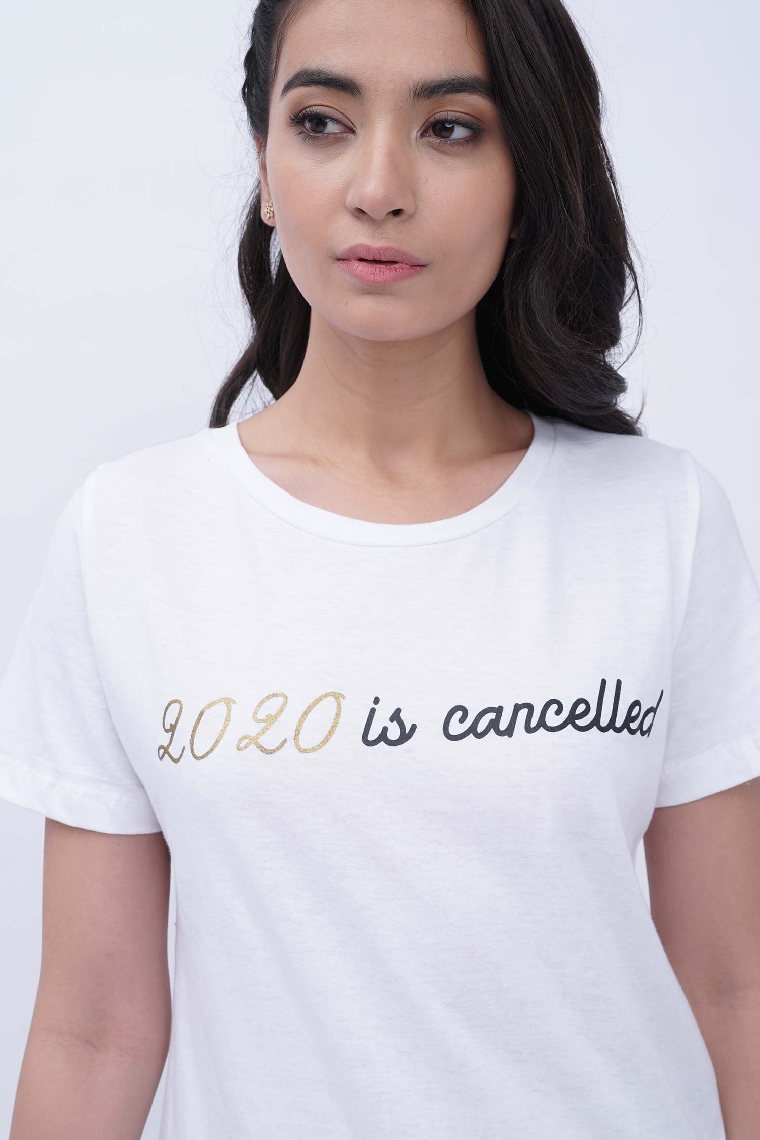 Luna Slogan White T-Shirt - Hustle N Holla