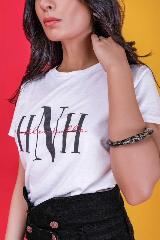 HNH Magnolia Logo Minor Fault Tee - Hustle N Holla