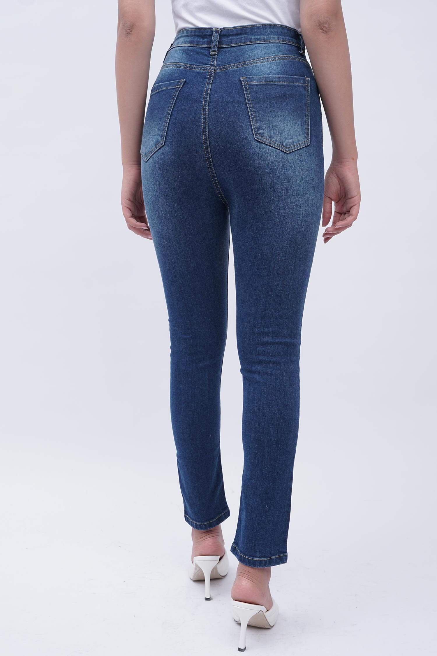 Split Hem Jeans - Hustle N Holla