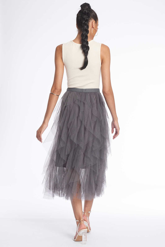 Grey Vanessa Skirt - Hustle N Holla
