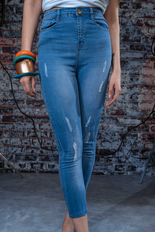 Ophelia Distressed Minor Fault Jeans - Hustle N Holla