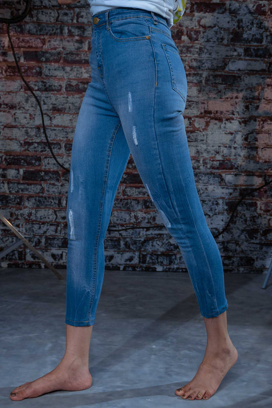 Ophelia Distressed Minor Fault Jeans - Hustle N Holla